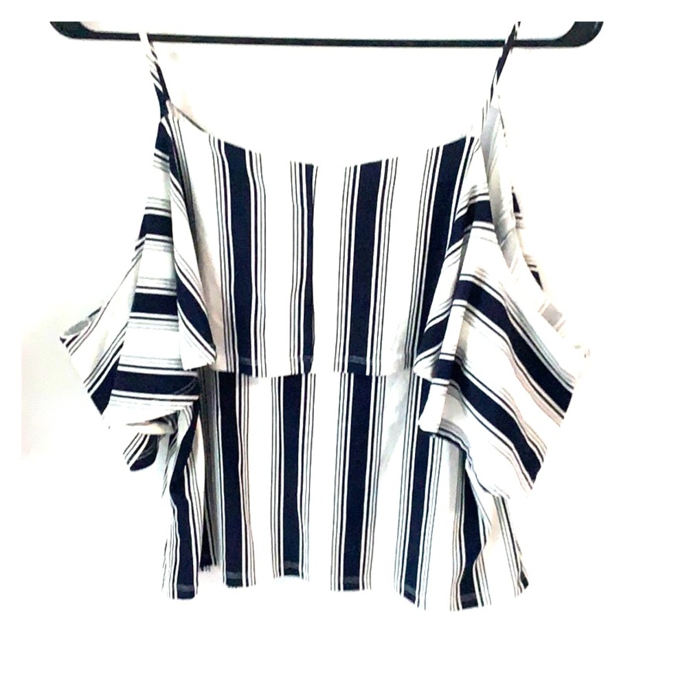 L Charlotte Russe Off Shoulder Tank
